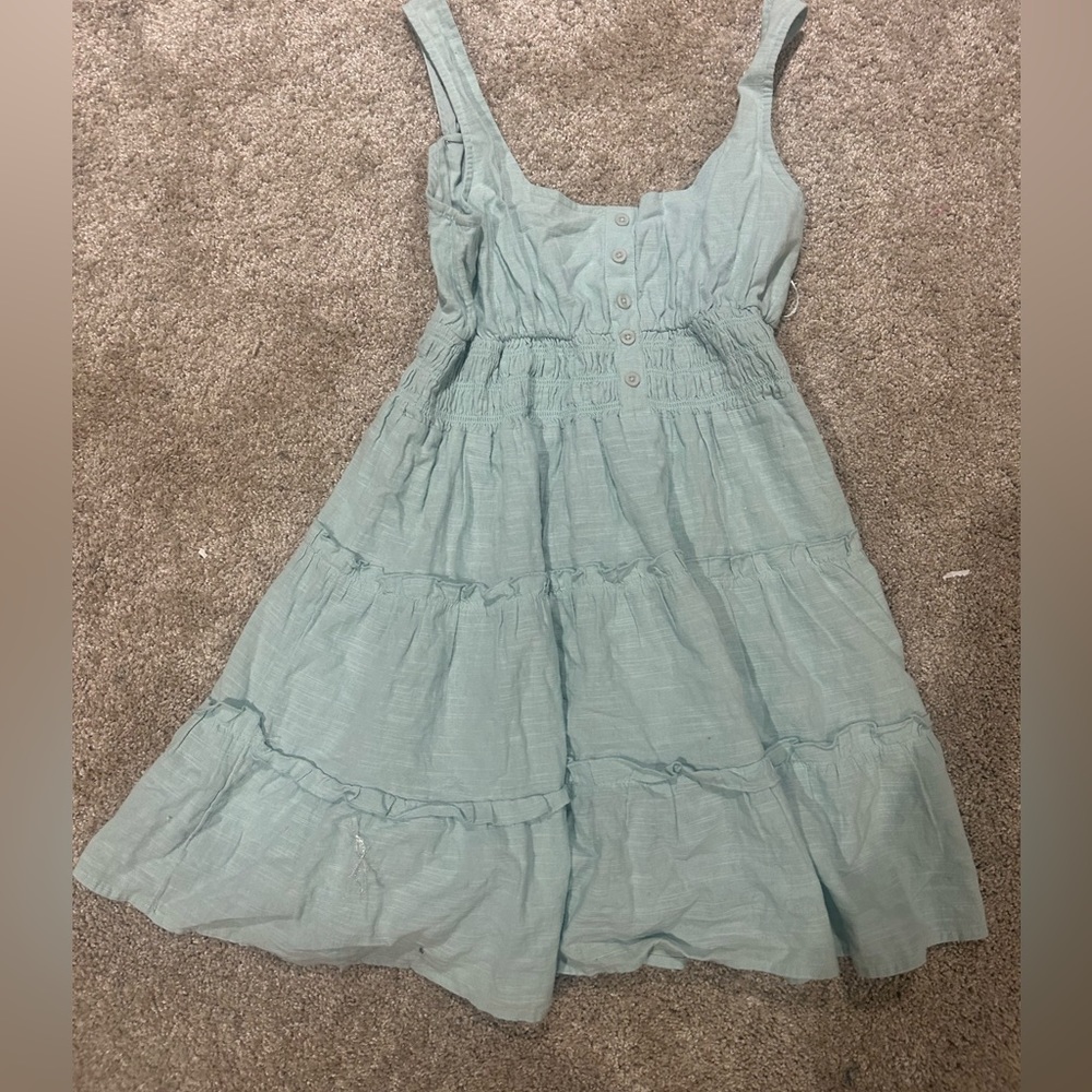 Urban outfitters baby blue ruffle dress 🩵